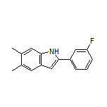 2-(3-Fluorophenyl)-5,6-dimethyl-1H-indole