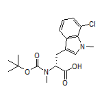 (R)-2-[Boc-(methyl)amino]-3-(7-chloro-1-methyl-3-indolyl)propanoic Acid