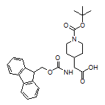 (R)-2-(Fmoc-amino)-2-(1-Boc-4-piperidyl)acetic Acid
