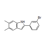 2-(3-Bromophenyl)-5,6-dimethyl-1H-indole