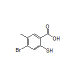 4-Bromo-2-mercapto-5-methylbenzoic Acid