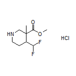 Methyl 4-(Difluoromethyl)-3-methylpiperidine-3-carboxylate Hydrochloride