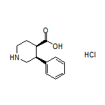 (3S,4R)-3-Phenylpiperidine-4-carboxylic Acid Hydrochloride