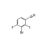 3-Bromo-4-fluoro-2-iodobenzonitrile