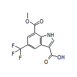 7-(Methoxycarbonyl)-5-(trifluoromethyl)-1H-indole-3-carboxylic Acid