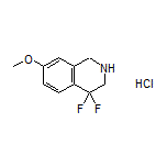 4,4-Difluoro-7-methoxy-1,2,3,4-tetrahydroisoquinoline Hydrochloride