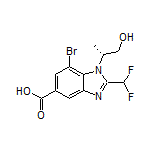 (R)-7-Bromo-2-(difluoromethyl)-1-(1-hydroxypropan-2-yl)-1H-benzo[d]imidazole-5-carboxylic Acid