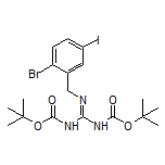 1,3-Bis(Boc)-2-(2-bromo-5-iodobenzyl)guanidine