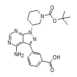 (R)-3-[4-Amino-1-(1-Boc-piperidin-3-yl)-1H-pyrazolo[3,4-d]pyrimidin-3-yl]benzoic Acid