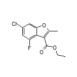 Ethyl 6-Chloro-4-fluoro-2-methylbenzofuran-3-carboxylate