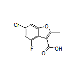 6-Chloro-4-fluoro-2-methylbenzofuran-3-carboxylic Acid