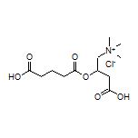 3-Carboxy-2-[(4-carboxybutanoyl)oxy]-N,N,N-trimethylpropan-1-aminium Chloride