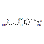 5-[4-(2-Carboxyvinyl)-2-hydroxyphenoxy]-5-oxopentanoic Acid