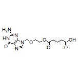 5-[2-[(2-Amino-6-oxo-1H-purin-9(6H)-yl)methoxy]ethoxy]-5-oxopentanoic Acid