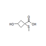 3-Hydroxy-1-(methylthio)cyclobutanecarboxylic Acid