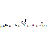 1-Azido-12-Boc-3,6,9,15,18,21-hexaoxa-12-azatetracosan-24-oic Acid