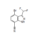 4-Bromo-3-(difluoromethyl)-1H-indazole-7-carbonitrile