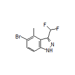 5-Bromo-3-(difluoromethyl)-4-methyl-1H-indazole