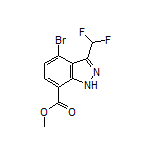 Methyl 4-Bromo-3-(difluoromethyl)-1H-indazole-7-carboxylate
