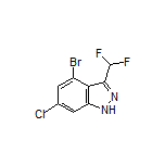 4-Bromo-6-chloro-3-(difluoromethyl)-1H-indazole