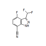 3-(Difluoromethyl)-4-fluoro-1H-indazole-7-carbonitrile