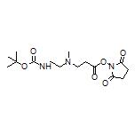 2,5-Dioxopyrrolidin-1-yl 3-[[2-(Boc-amino)ethyl](methyl)amino]propanoate