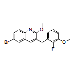 6-Bromo-3-(2-fluoro-3-methoxybenzyl)-2-methoxyquinoline