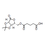 5-[[(3aR,6R,6aR)-2,2-Dimethyl-4-oxotetrahydrofuro[3,4-d][1,3]dioxol-6-yl]methoxy]-5-oxopentanoic Acid