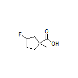 3-Fluoro-1-methylcyclopentanecarboxylic Acid