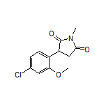 3-(4-Chloro-2-methoxyphenyl)-1-methylpyrrolidine-2,5-dione