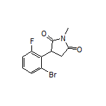 3-(2-Bromo-6-fluorophenyl)-1-methylpyrrolidine-2,5-dione
