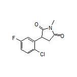 3-(2-Chloro-5-fluorophenyl)-1-methylpyrrolidine-2,5-dione