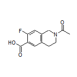 2-Acetyl-7-fluoro-1,2,3,4-tetrahydroisoquinoline-6-carboxylic Acid