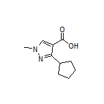 3-Cyclopentyl-1-methyl-1H-pyrazole-4-carboxylic Acid