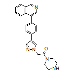 2-[4-[4-(Isoquinolin-4-yl)phenyl]-1H-pyrazol-1-yl]-1-(piperazin-1-yl)ethanone