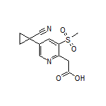 2-[5-(1-Cyanocyclopropyl)-3-(methylsulfonyl)pyridin-2-yl]acetic Acid