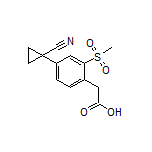 4-(1-Cyanocyclopropyl)-2-(methylsulfonyl)phenylacetic Acid