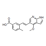 (E)-3-[2-(4-Methoxy-1H-pyrrolo[2,3-b]pyridin-5-yl)vinyl]-4-methylbenzoic Acid