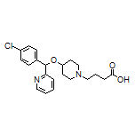 4-[4-[(4-Chlorophenyl)(pyridin-2-yl)methoxy]piperidin-1-yl]butanoic Acid