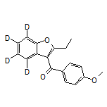 (2-Ethylbenzofuran-3-yl-4,5,6,7-d4)(4-methoxyphenyl)methanone