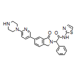 2-[1-Oxo-6-[6-(piperazin-1-yl)pyridin-3-yl]isoindolin-2-yl]-2-phenyl-N-(thiazol-2-yl)acetamide