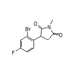 3-(2-Bromo-4-fluorophenyl)-1-methylpyrrolidine-2,5-dione