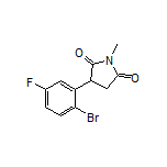 3-(2-Bromo-5-fluorophenyl)-1-methylpyrrolidine-2,5-dione