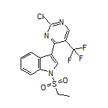 3-[2-Chloro-5-(trifluoromethyl)pyrimidin-4-yl]-1-(ethylsulfonyl)-1H-indole