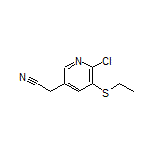 2-[6-Chloro-5-(ethylthio)pyridin-3-yl]acetonitrile