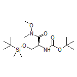 (S)-2-(Boc-amino)-3-[(tert-butyldimethylsilyl)oxy]-N-methoxy-N-methylpropanamide