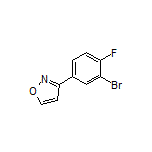 3-(3-Bromo-4-fluorophenyl)isoxazole