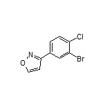 3-(3-Bromo-4-chlorophenyl)isoxazole