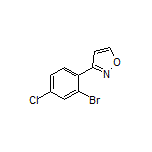 3-(2-Bromo-4-chlorophenyl)isoxazole