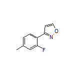 3-(2-Fluoro-4-methylphenyl)isoxazole